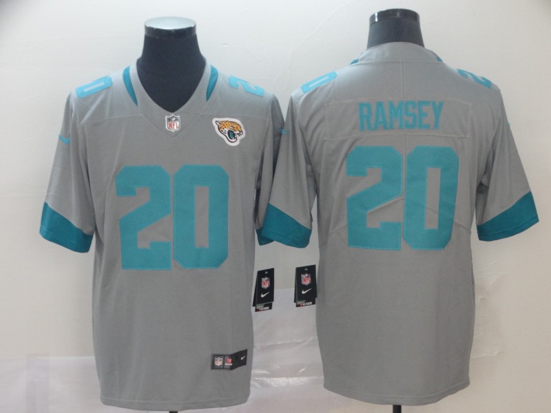 Men Jacksonville Jaguars #20 Ramsey grey Nike Limited NFL Jerseys->jacksonville jaguars->NFL Jersey